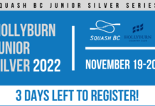 2022 Hollyburn Junior Silver – 3 DAYS LEFT TO REGISTER!