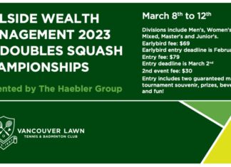 Hillside Wealth BC Doubles Squash Championships Registration