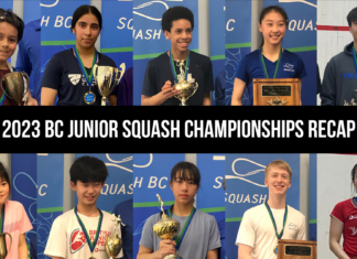 More than 100 Players Compete at the 2023 BC Junior Squash Championships
