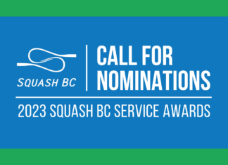 2023 Squash BC Service Awards: Submit Your Nominations