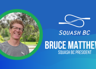 Congratulations to Bruce Matthews, Squash BC’s New President