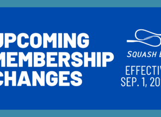 Squash BC Announces Membership Changes Effective September 1