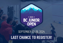 LAST CHANCE TO REGISTER: 2024 BC Junior Open