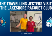 The Travelling Jesters Visit the Lakeshore Racquet Club